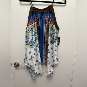 Kaleidoscope Floral and Butterfly Top